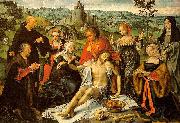 CLEVE, Joos van Altarpiece of the Lamentation (central) dfg oil painting artist